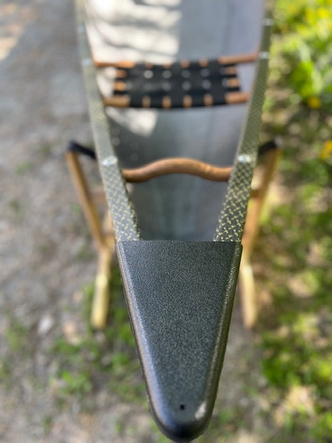 Rhéaume Prospecteur 15' Canoe - Carbon Exterior - Composite Trim - Innegra Basalt Interior - Clear Colour