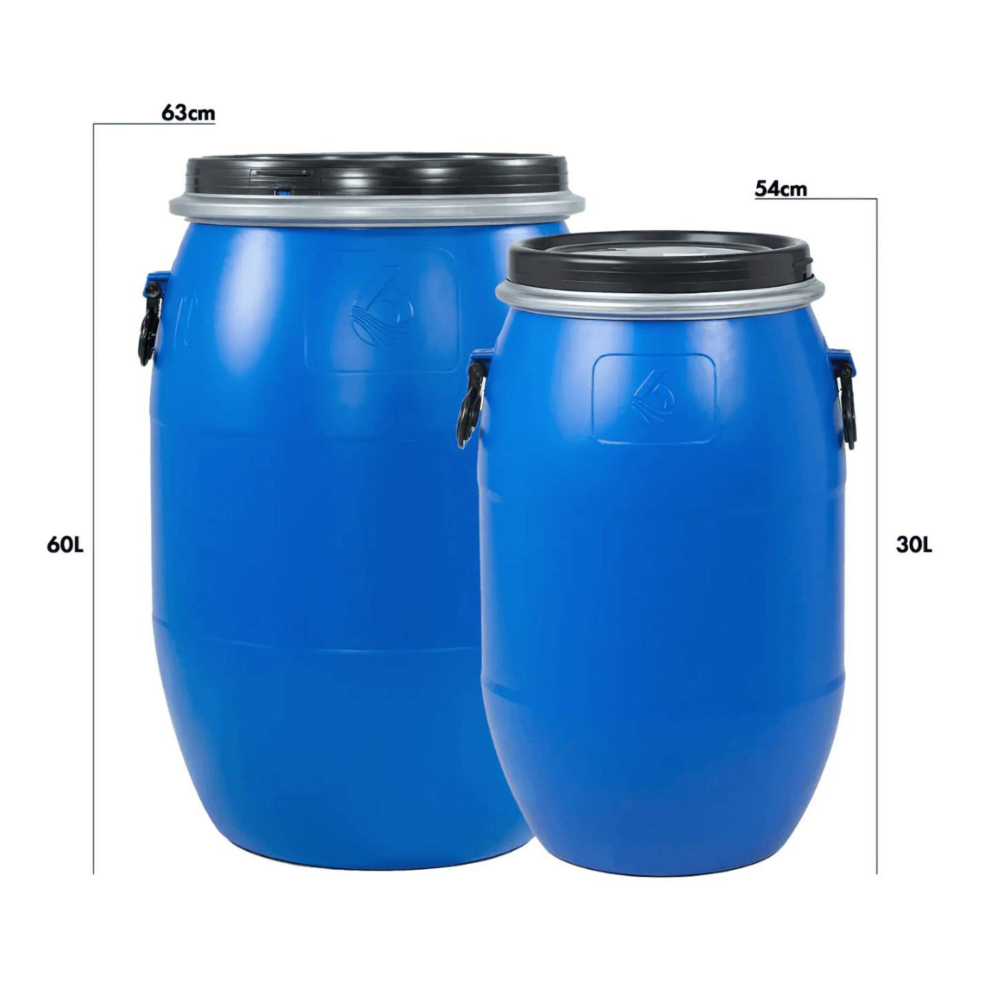 60L Waterproof Blue Barrel - Level Six