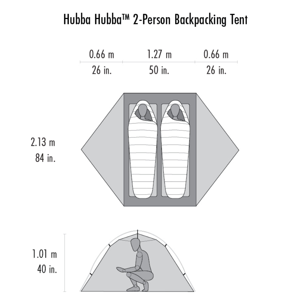 MSR Hubba Hubba™ 2-Person Backpacking Tent V9