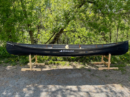 Rhéaume Prospecteur 15' Canoe - Carbon Exterior - Composite Trim - Innegra Basalt Interior - Clear Colour