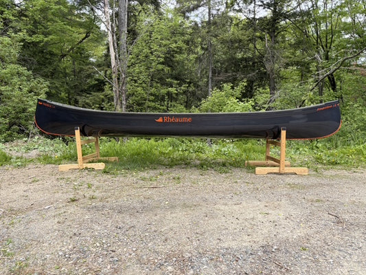 Rhéaume Prospecteur 15' Canoe - Orange Edition - Carbon Exterior - Composite Trim - Innegra Basalt Interior
