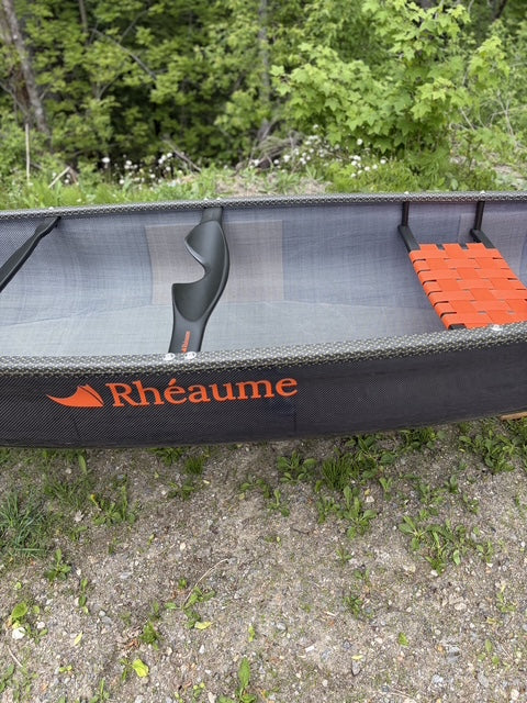 Rhéaume Prospecteur 15' Canoe - Orange Edition - Carbon Exterior - Composite Trim - Innegra Basalt Interior
