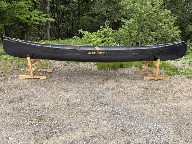 Rhéaume Prospecteur 16'6 Canoe - Carbon Exterior - Composite Gunwales - Innegra Basalt Interior - Clear Colour