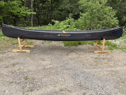 Rhéaume Prospecteur 16'6 Canoe - Carbon Exterior - Composite Gunwales - Innegra Basalt Interior - Clear Colour