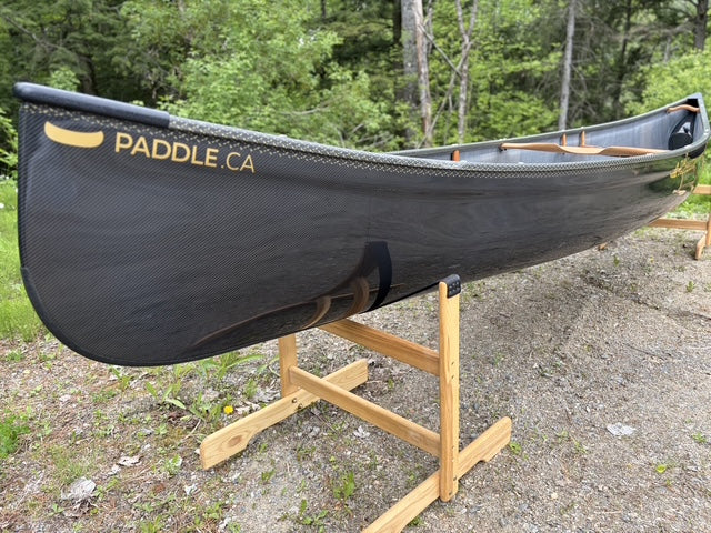 Rhéaume Prospecteur 16'6 Canoe - Carbon Exterior - Composite Gunwales - Innegra Basalt Interior - Clear Colour