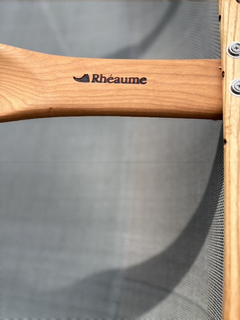 Rhéaume Explorer 14 Canoe - Kevlar Exterior - Cherry Wood Gunwales - Innegra Basalt Interior - Pale Blue