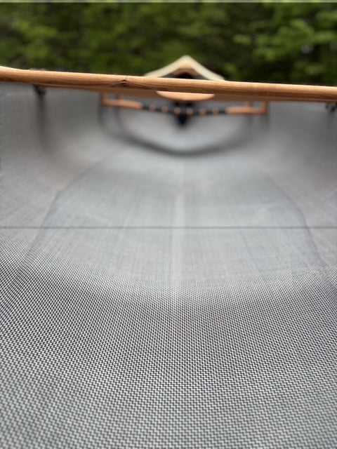 Rhéaume Prospecteur 15' Canoe - Kevlar Exterior - Cherry Wood Trim - Innegra Basalt Interior - Aussie Green