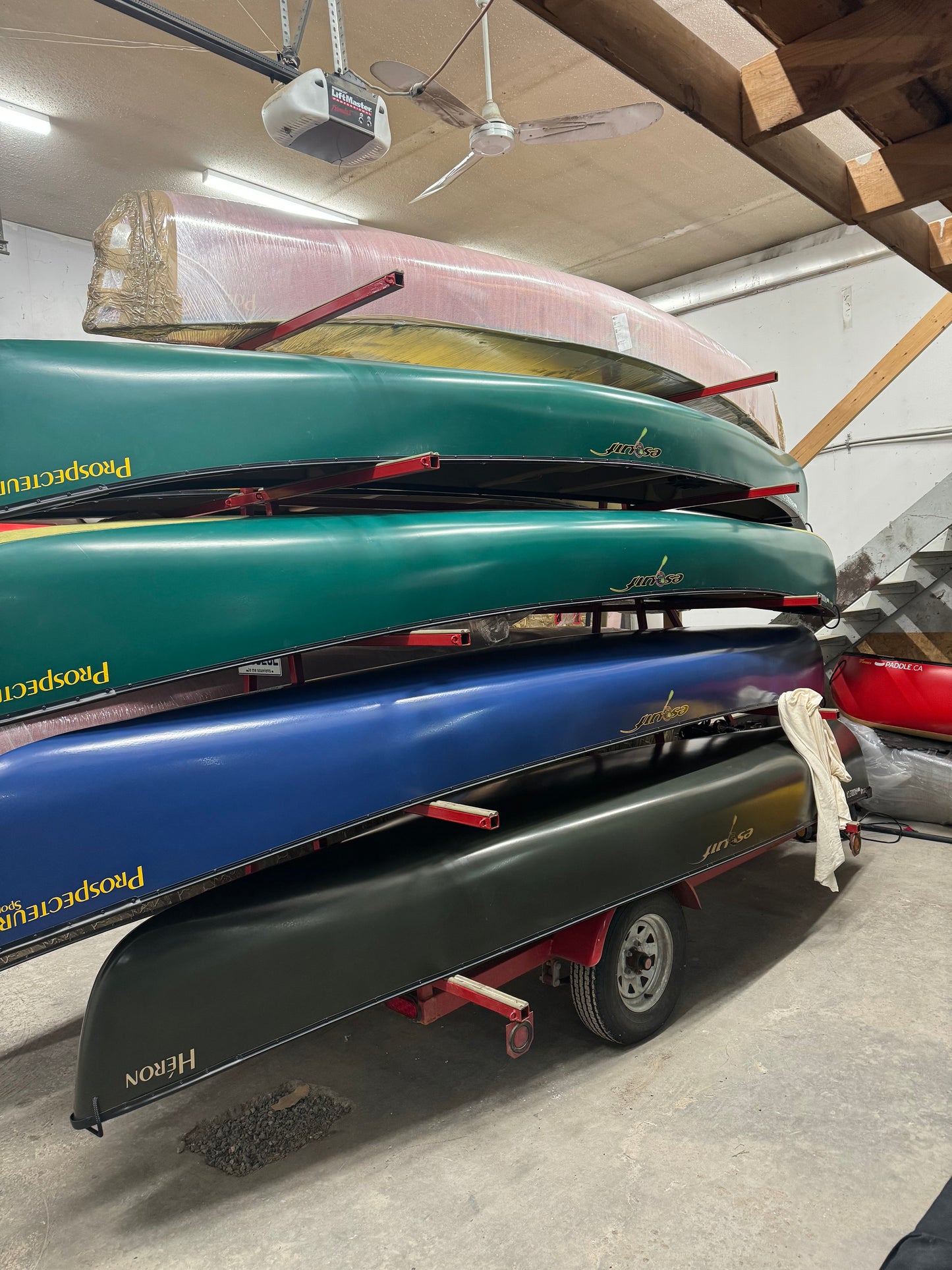 Esquif Canoe Trailer - 10 canoe capacity