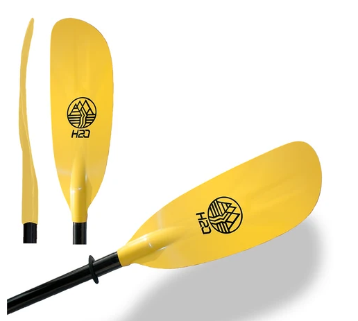 H2O Performance Paddles - Glide, Fiberglass or Carbon Double Blade, 2-piece Paddle